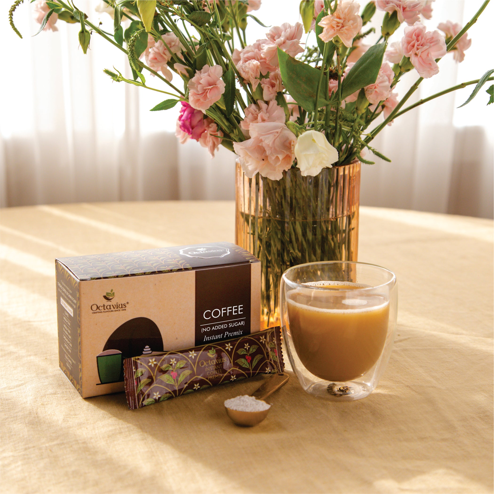 Instant Coffee Premix - 15 sachets ( No Added Sugar )