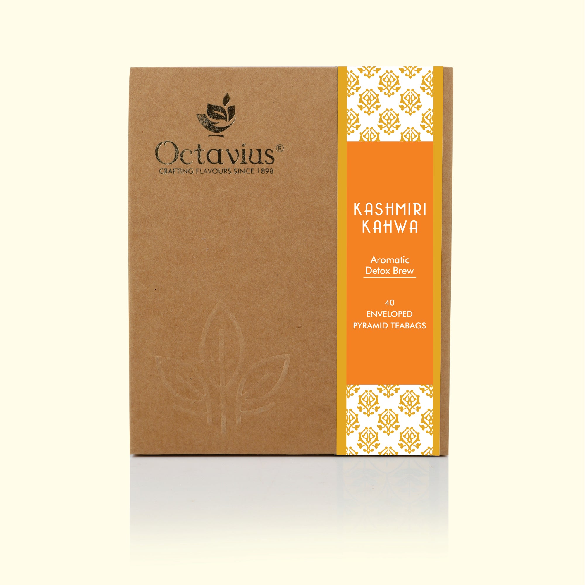 Kashmiri Kahwa - 40 Enveloped Pyramid Tea Bags