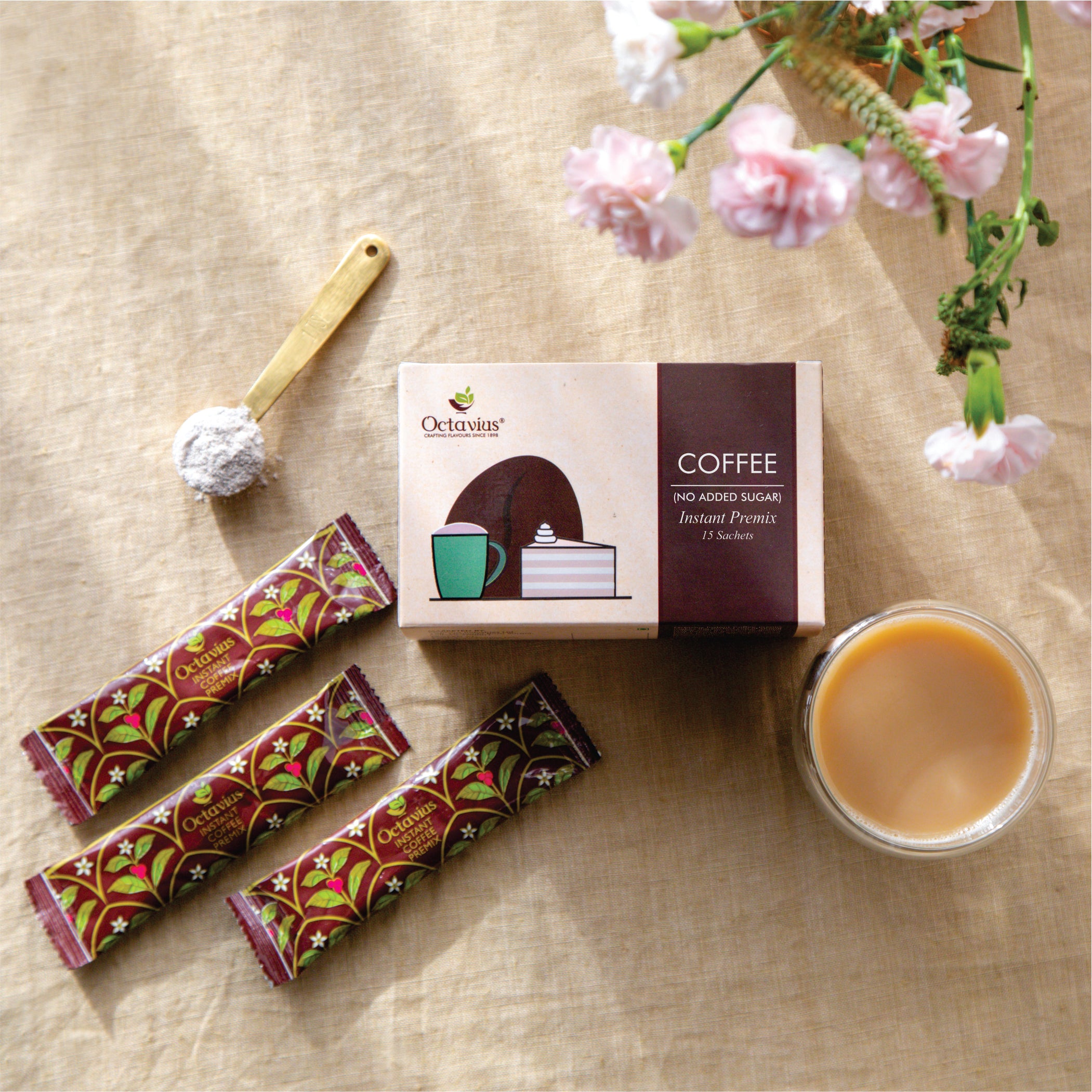 Instant Coffee Premix - 15 sachets ( No Added Sugar )