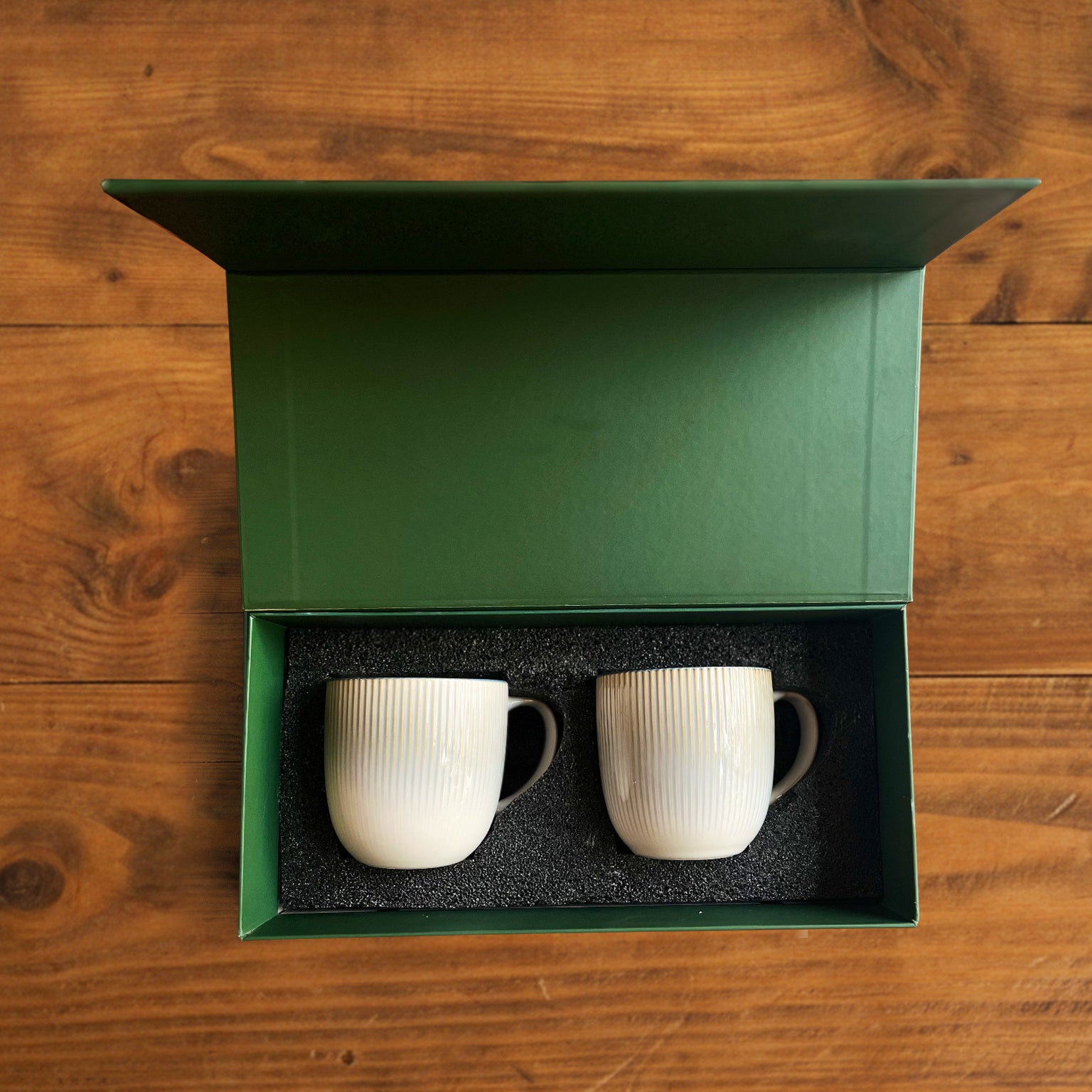 Aura Lines Blue Mist Coffee Mug (Set of 2) – 350 ml