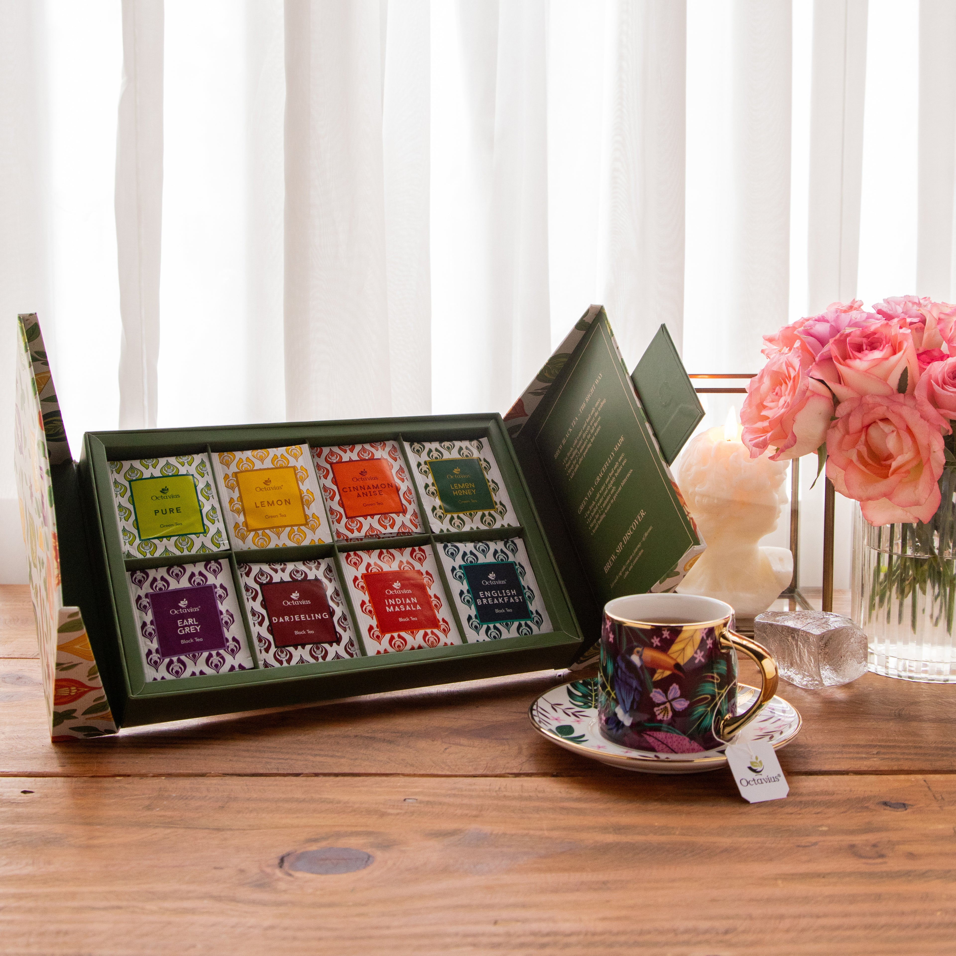 Tea Explorers’ Collection – 64 Enveloped Teabags in a Premium Rigid Box