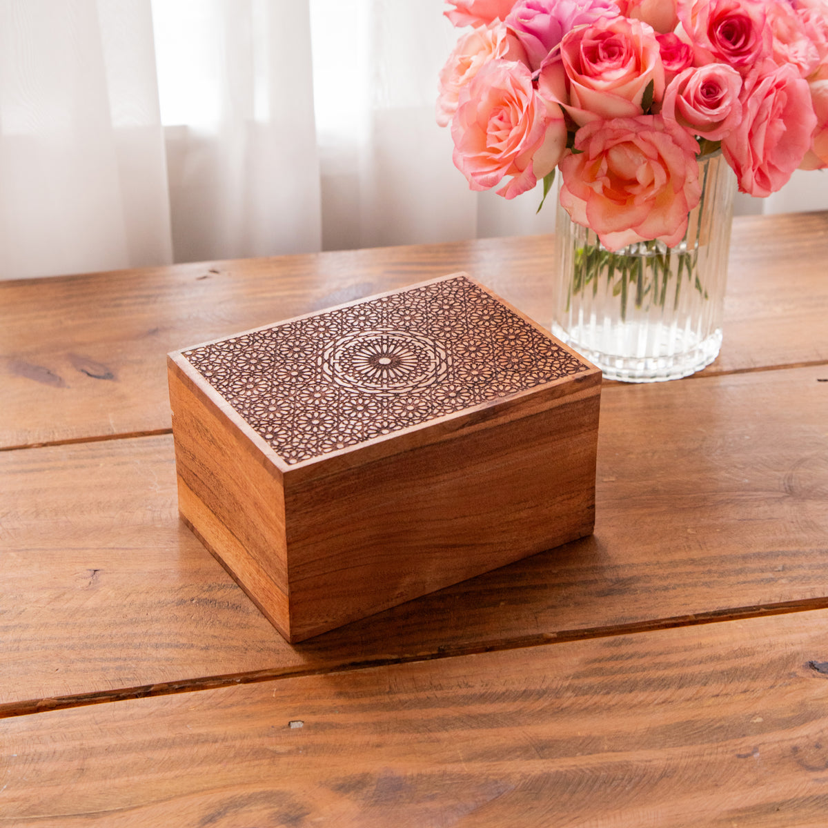 Tea Explorers’ Collection in Heritage Mandala Wooden Caddy – 50 Enveloped Teabags