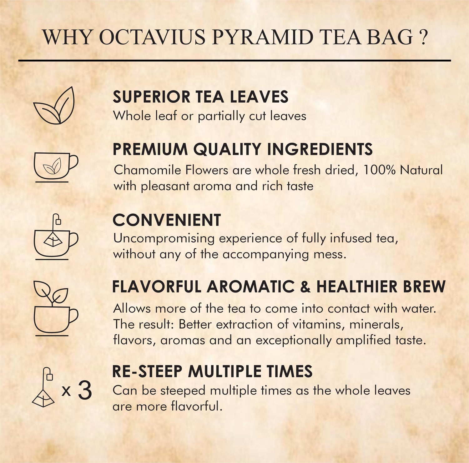 Chamomile Green Tea - 20 Enveloped Pyramid Teabags (pack of 2)