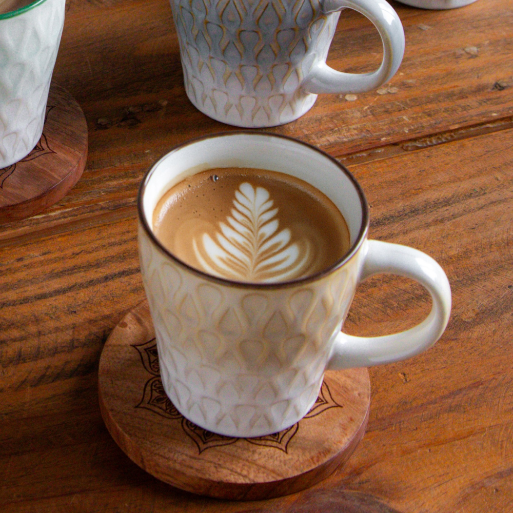 Eterna Leaf Teacup Set (6 pcs) – 180 ml each