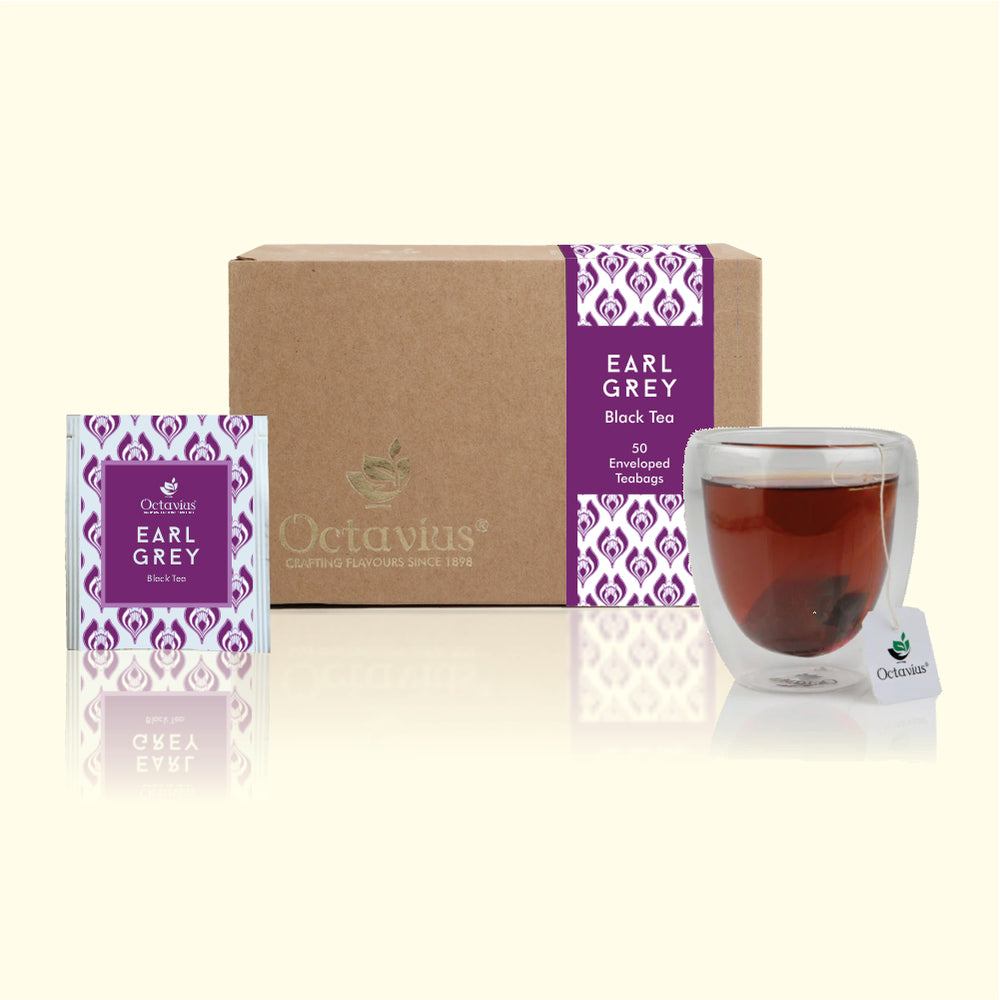Earl Grey Black Tea Enveloped Tea Bags Economy Pack -50 Teabags