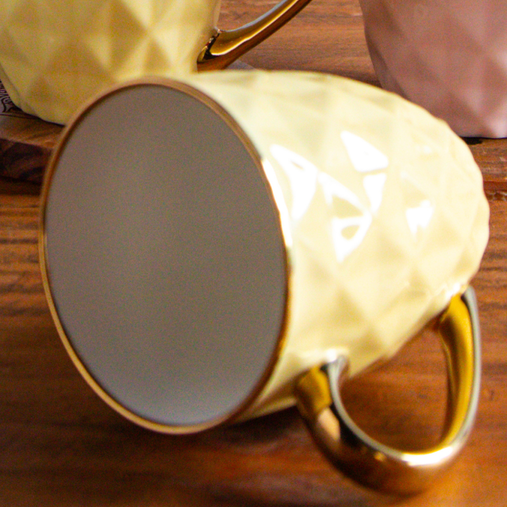 Golden Aura Teacup Set (6 pcs) – 200 ml each