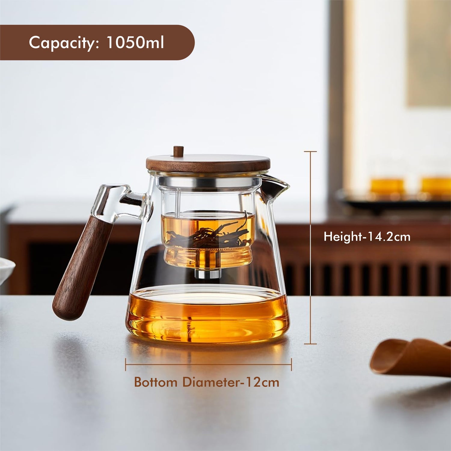 Elixir Press Teapot – 1050 ML
