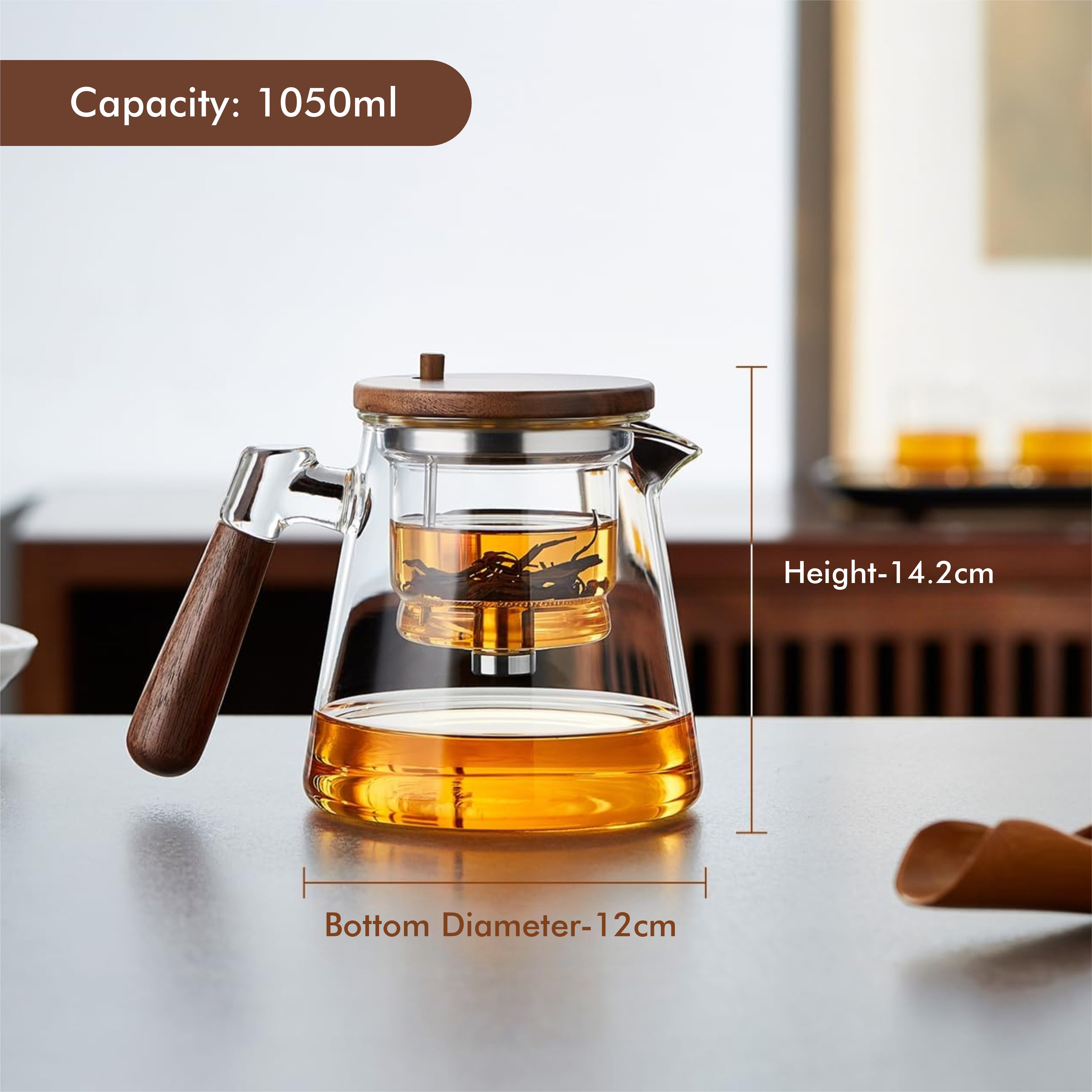 Elixir Press Teapot – 1050 ML