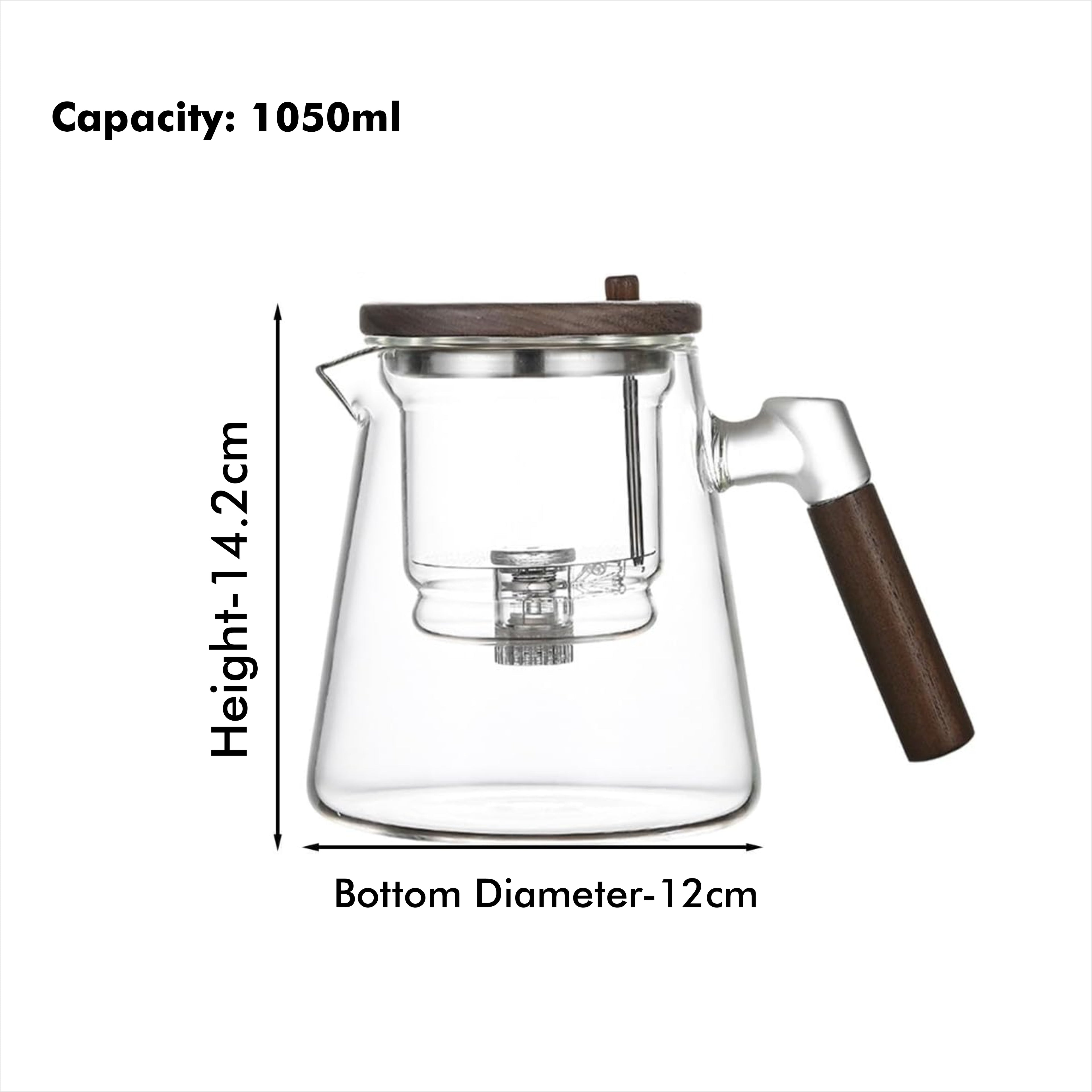 Elixir Press Teapot – 1050 ML