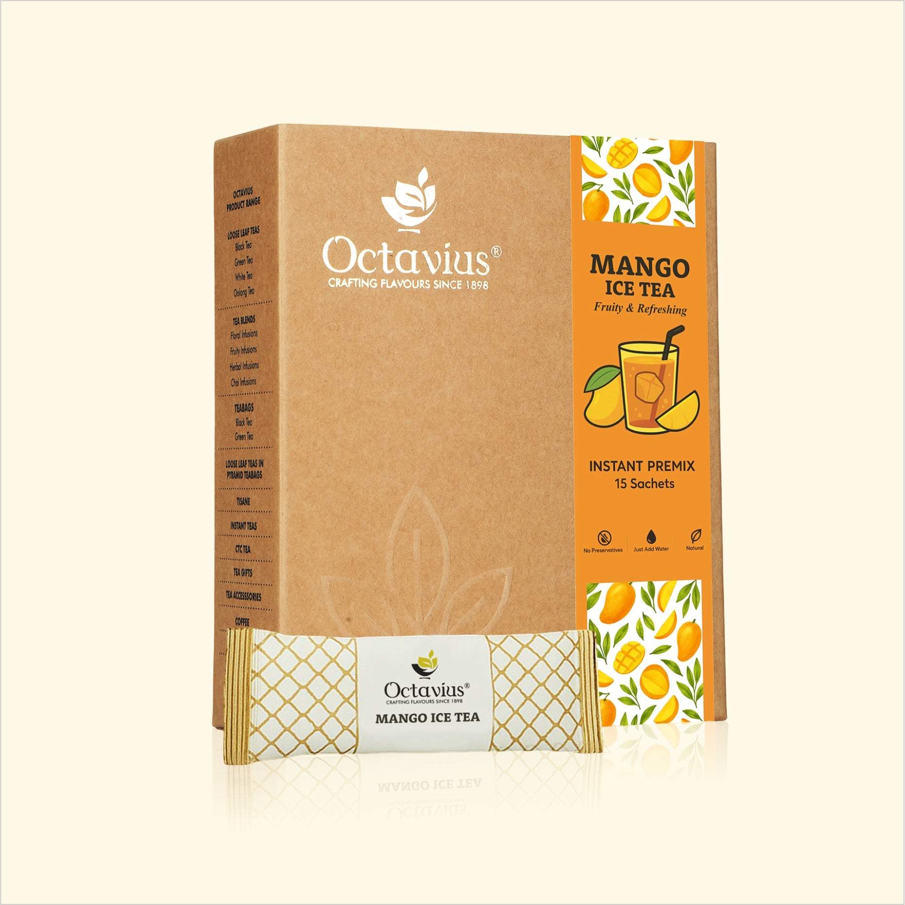 Mango Iced Tea Premix – 15 Sachets