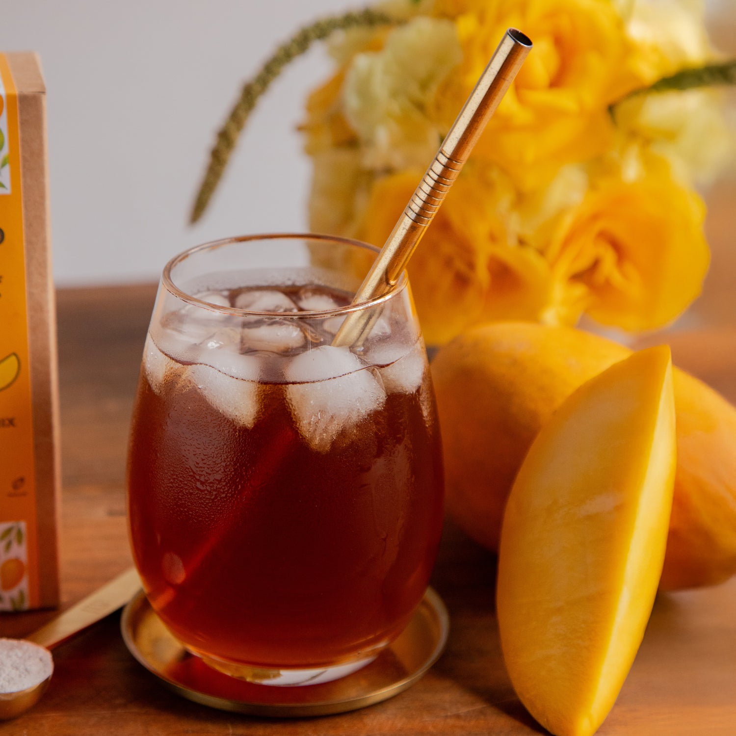 Mango Iced Tea Premix – 15 Sachets