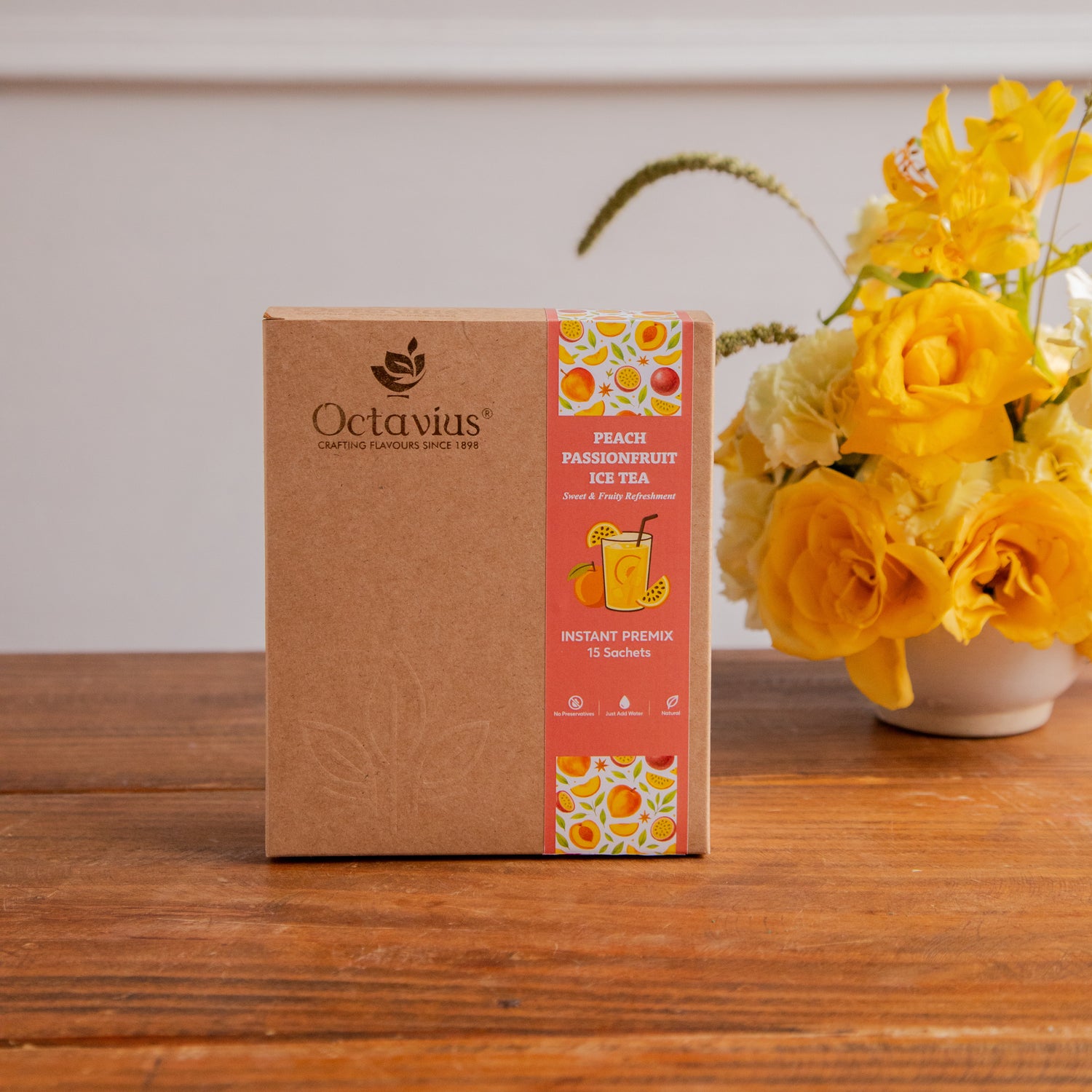 Peach-Passionfruit Iced Tea Premix - 15 Sachets