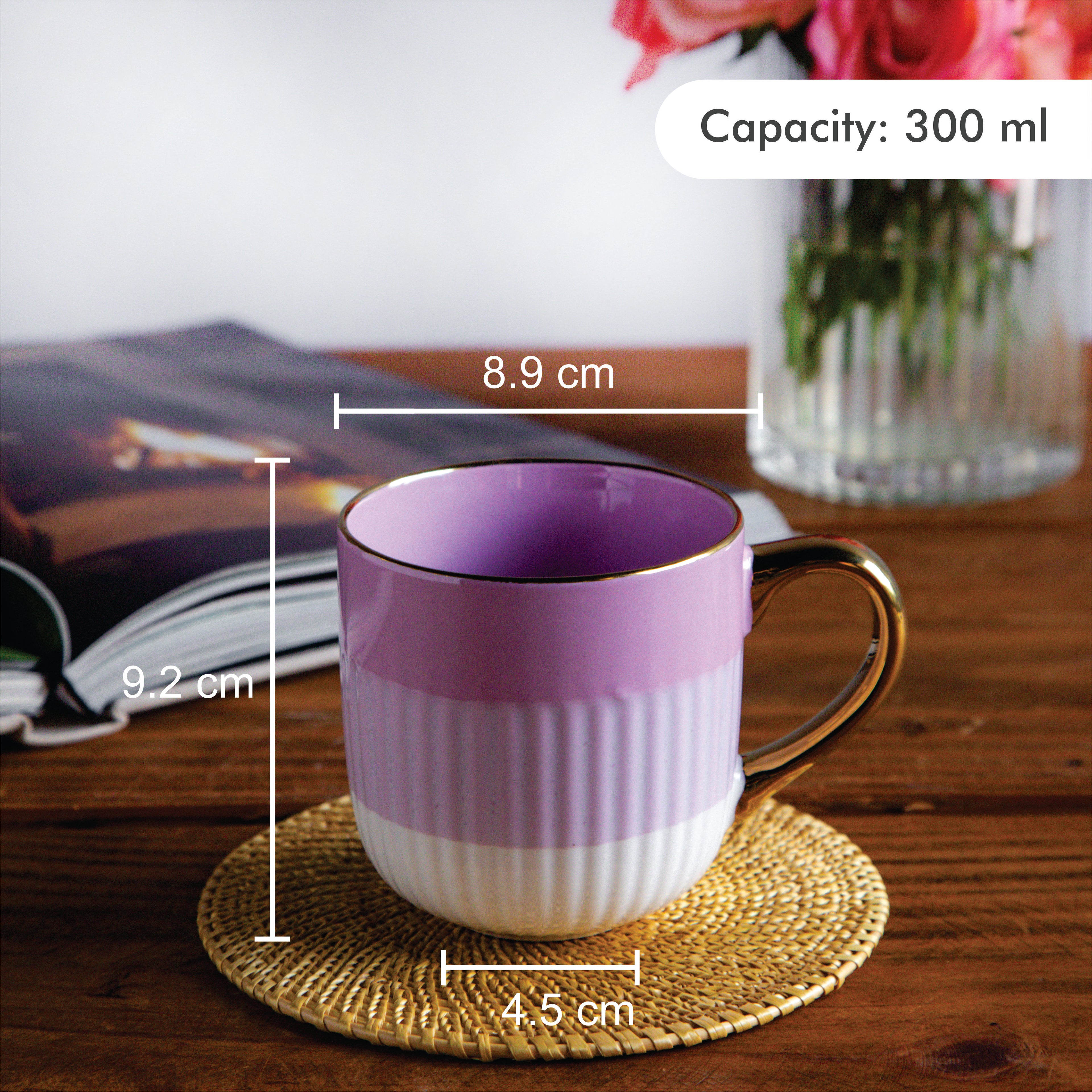 Radiance Coffee Mug Lilac Mist (Set of 2) – 300 ml