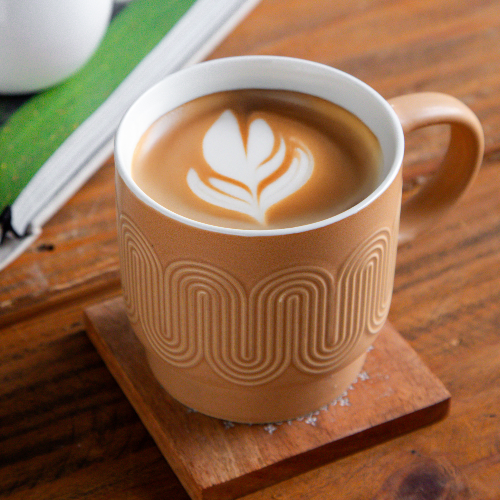 Waveform Collection Amber Drift Coffee Mug (Set of 2) – 380 ml