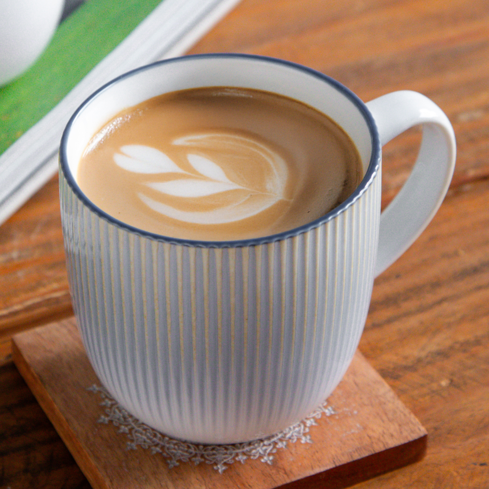 Aura Lines Blue Mist Coffee Mug (Set of 2) – 350 ml