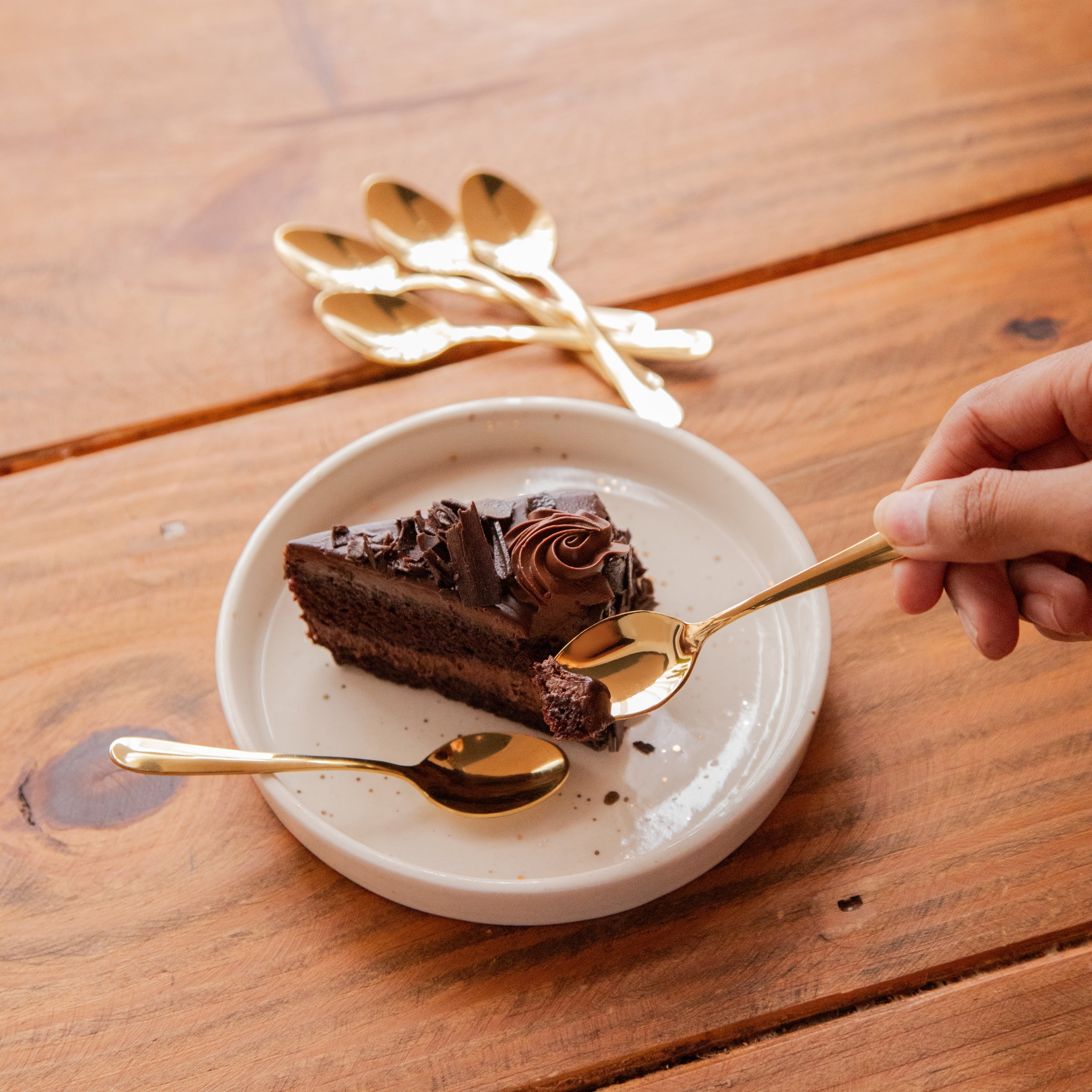 Gold Coffee Spoon Set – Set of 6