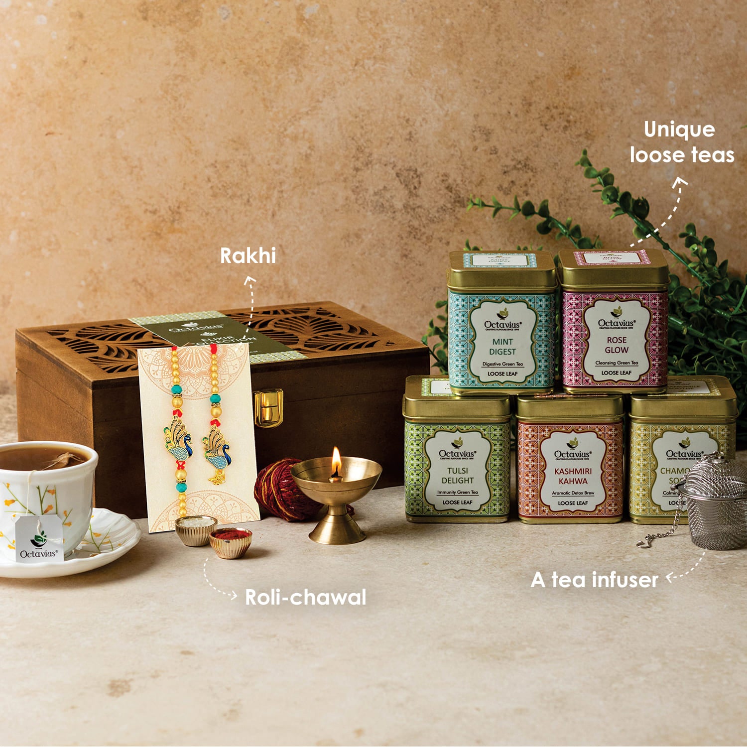 Gift of Health For your sibling (5 wellness loose tea kit )
