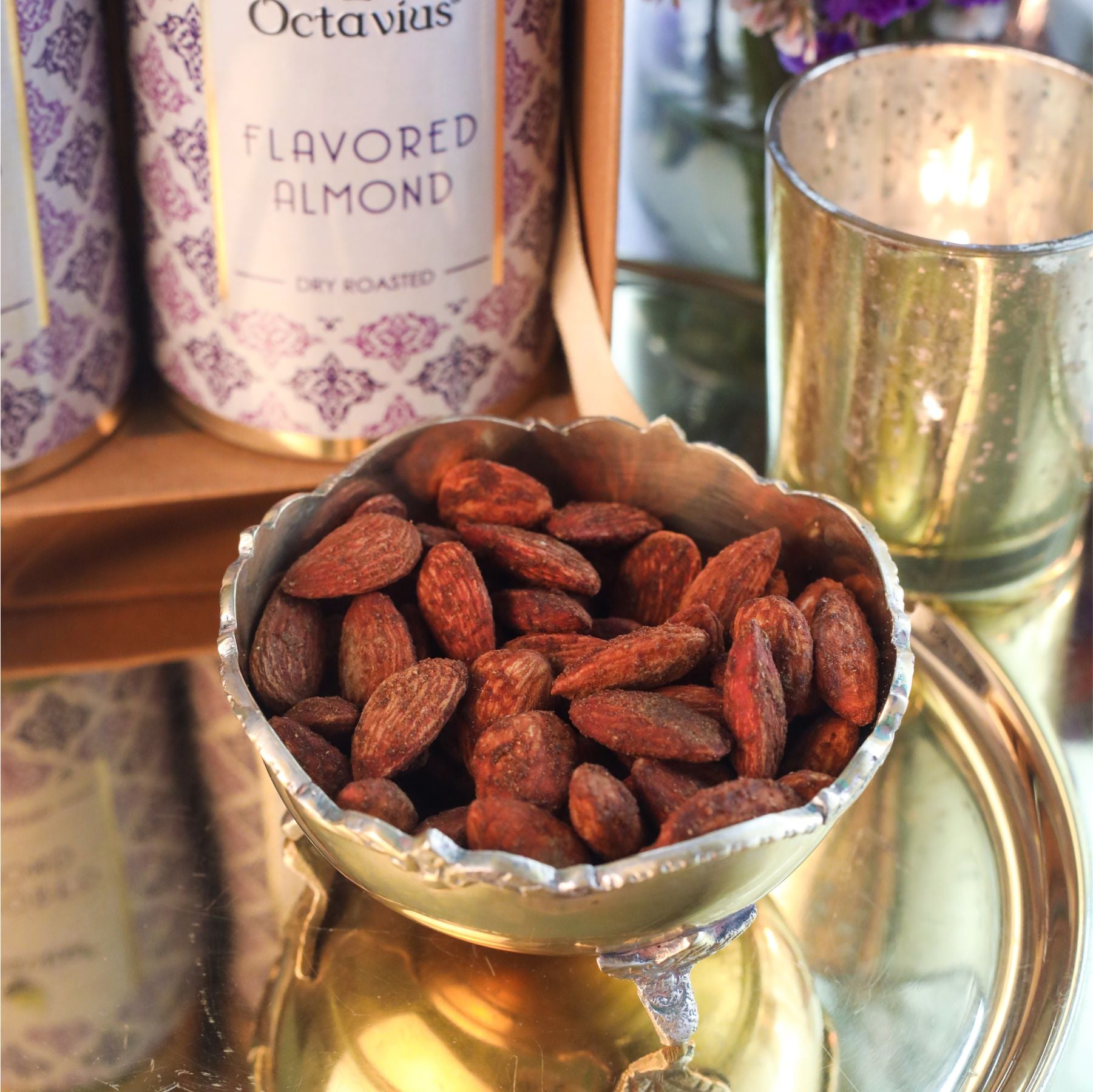 Gourmet Flavoured Almonds - Pudina & Paprika (2 Tins)