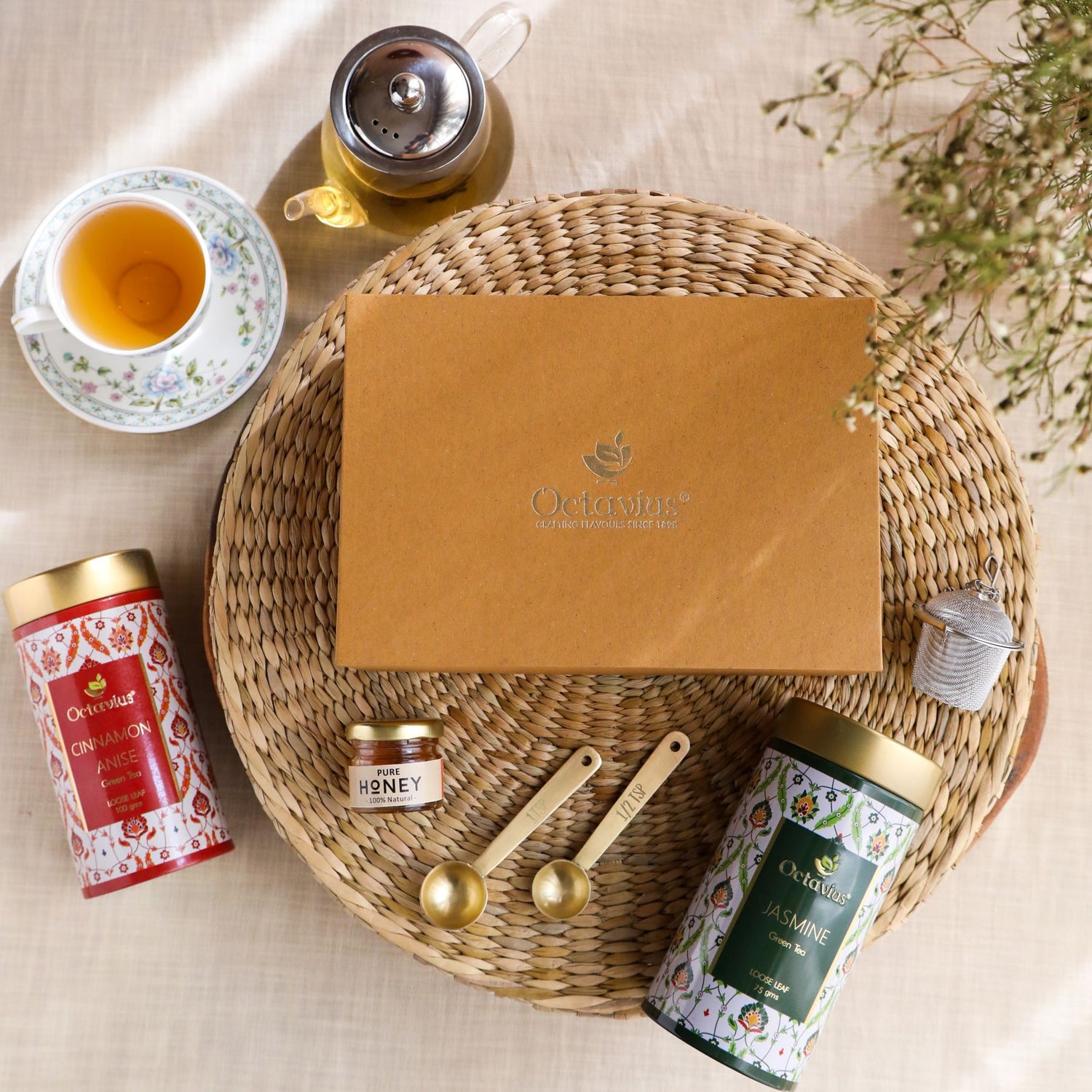 Tea Essentials-Floral Wellness (2 Wellness Green Tea Blends)