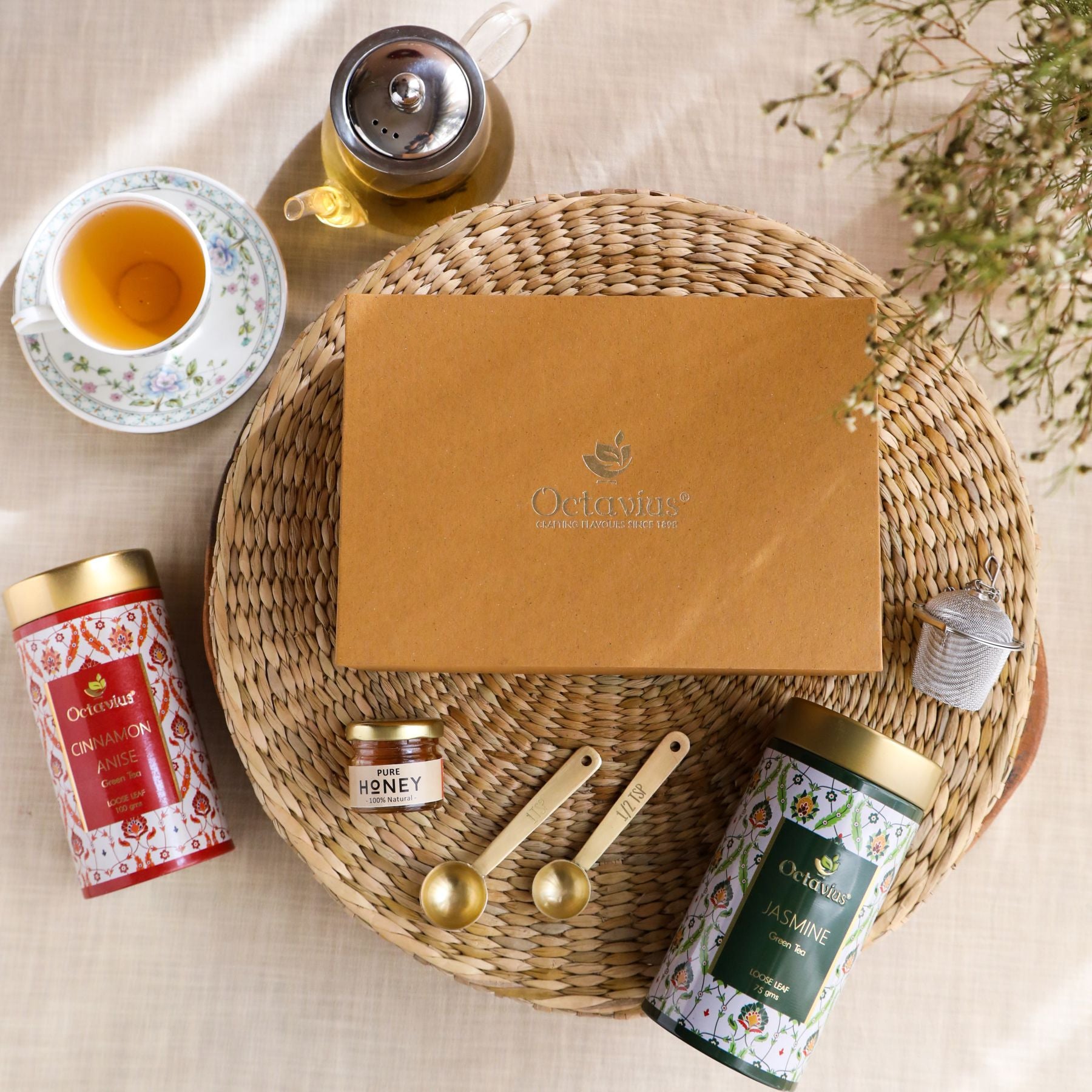 Tea Essentials-Floral Wellness (2 Wellness Green Tea Blends)
