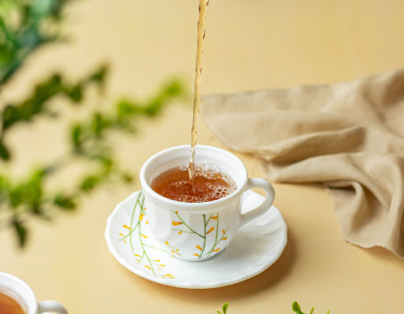 Tea cup fill with green tea