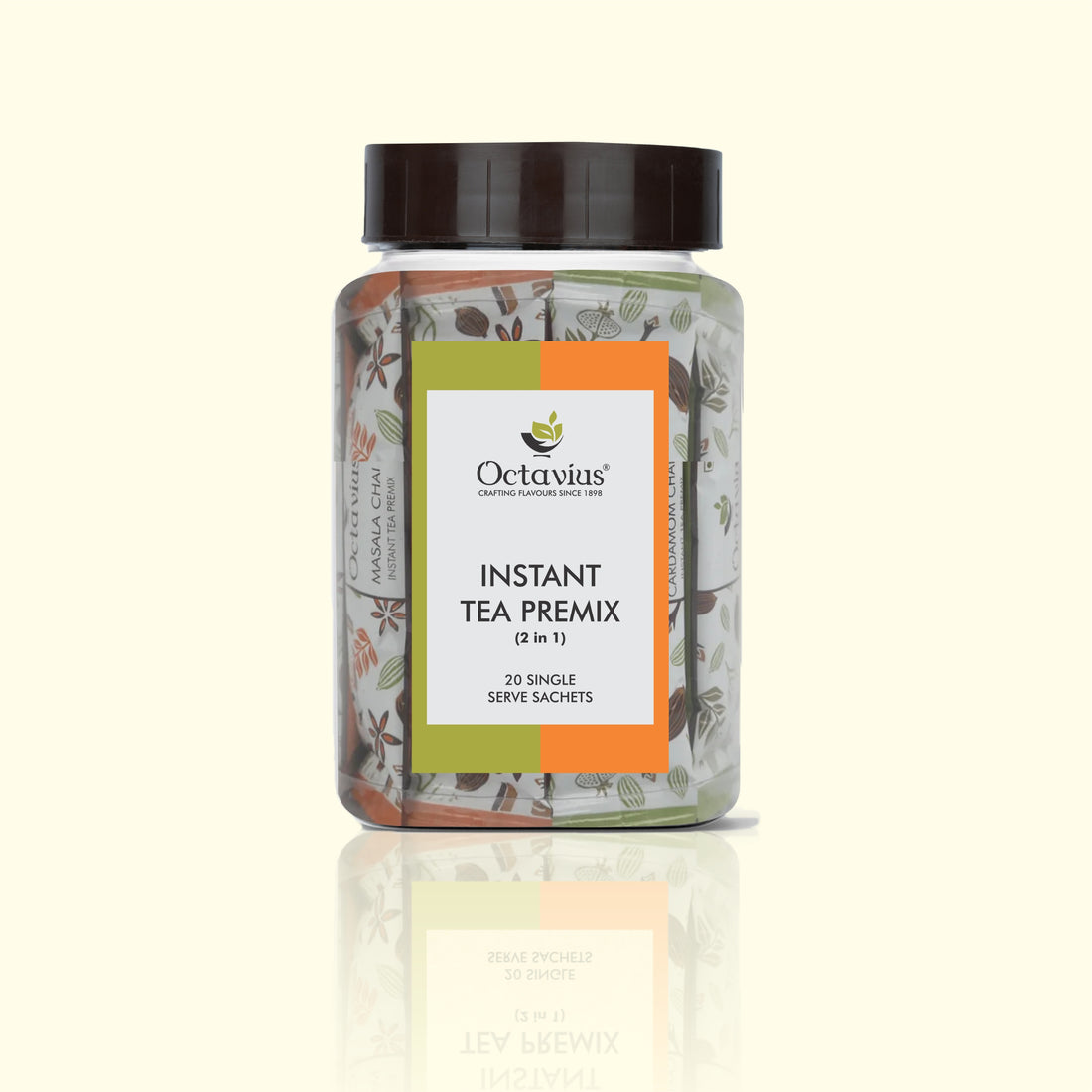 2 in 1 Instant Premix- Indian Masala, Cardamom - 20 Sachets
