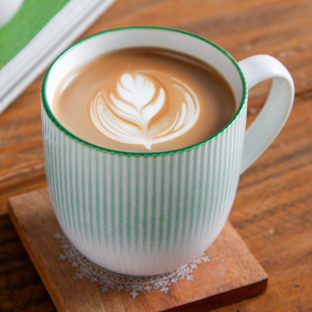 Aura Lines Mint Glow Coffee Mug (Set of 2) – 350 ml