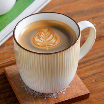 Aura Lines Golden Hue Coffee Mug (Set of 2) – 350 ml