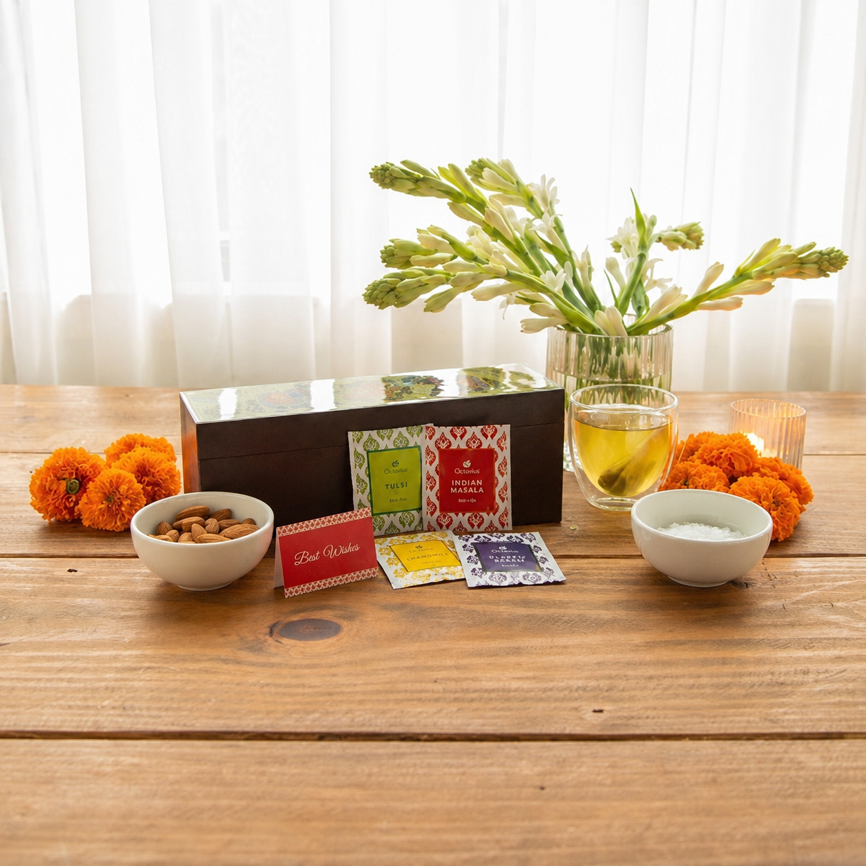 Handcrafted Rakhi Tea Gift Hamper