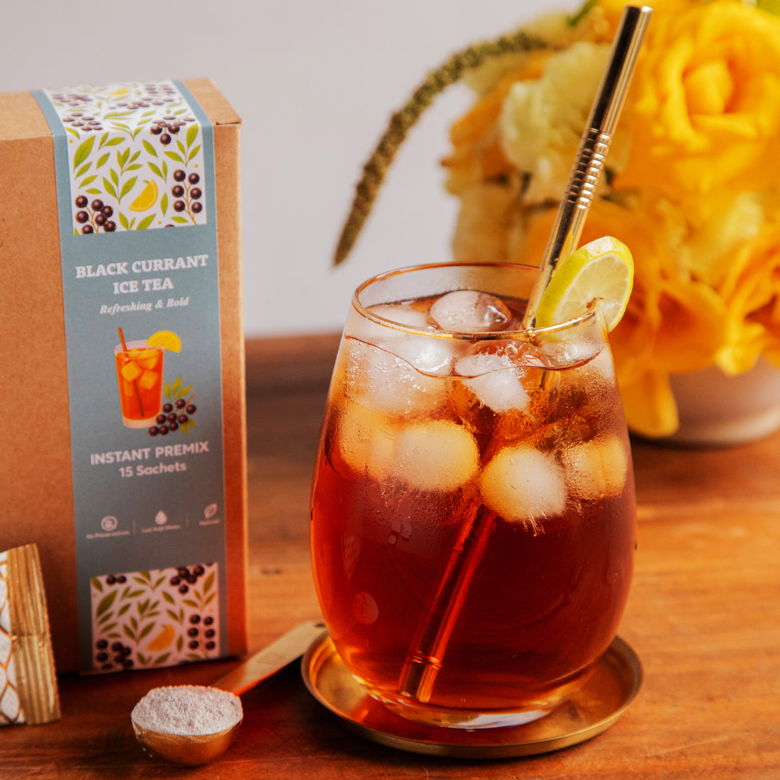 Black Currant Iced Tea Premix - 15 Sachets