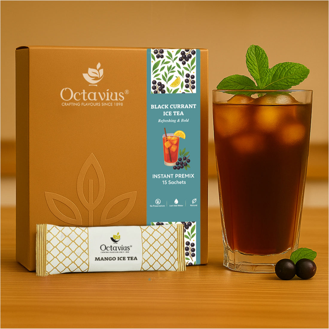 Black Currant Iced Tea Premix - 15 Sachets
