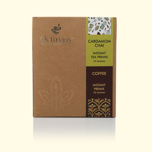 
                  
                    Load image into Gallery viewer, 2 in 1 Instant Premix - Cardamom Chai and Coffee 50 Sachets (Economy Pack)
                  
                