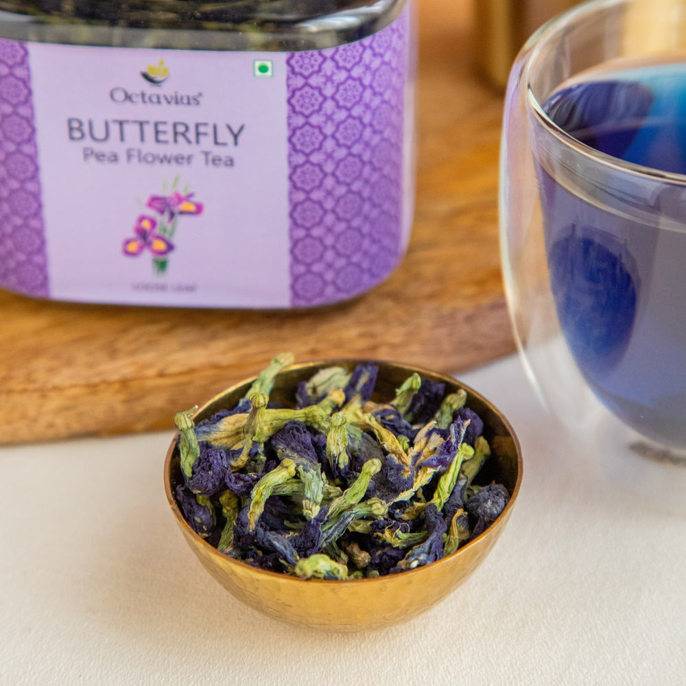 
                  
                    Load image into Gallery viewer, Butterfly  Blue Pea Flower  Tea ( Loose leaf )- 50gms
                  
                