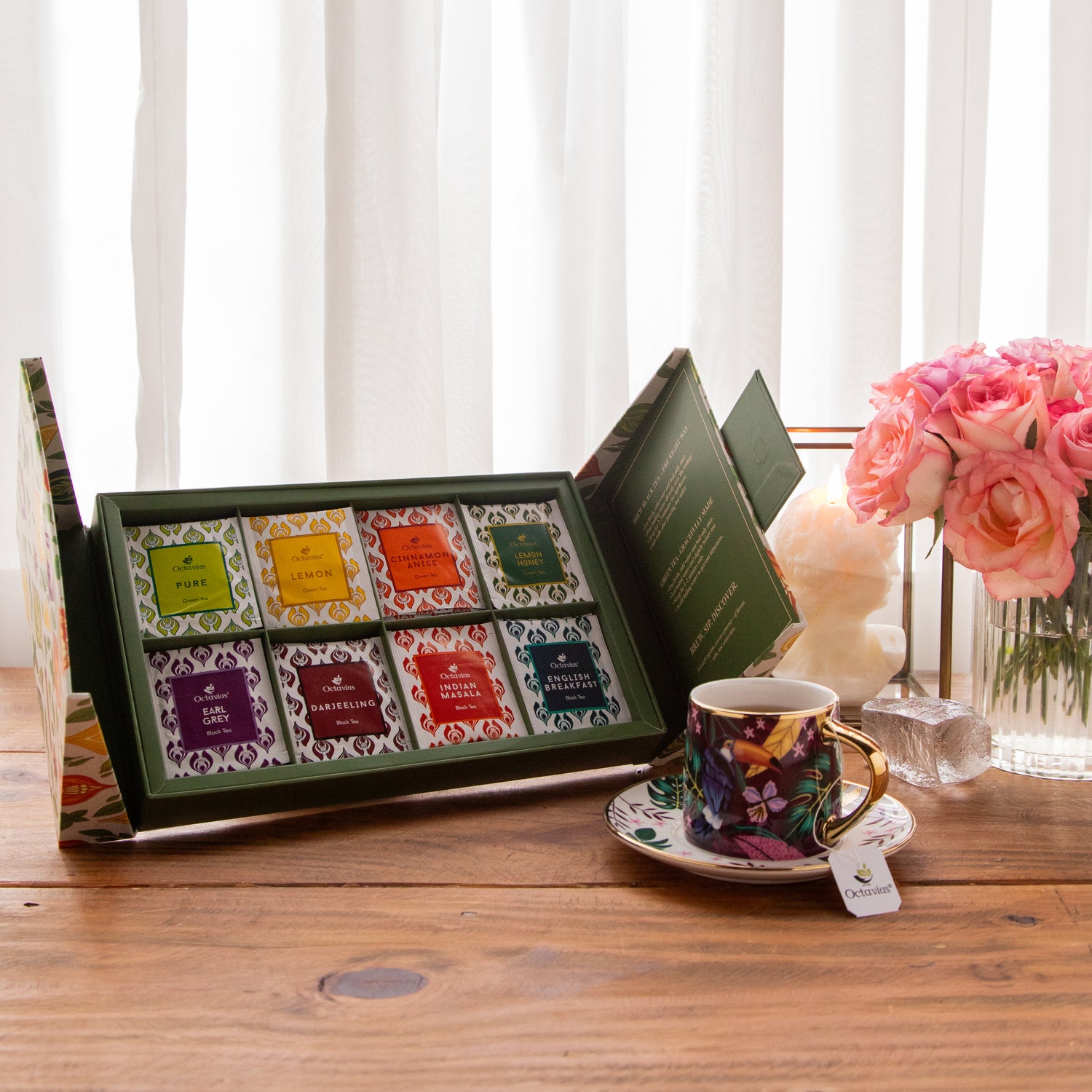 Tea Explorers’ Collection – 64 Enveloped Teabags in a Premium Rigid Box