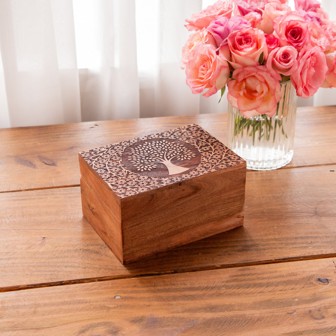 Tea Explorers’ Collection in Tree of Life Wooden Caddy (50 Enveloped Teabags)
