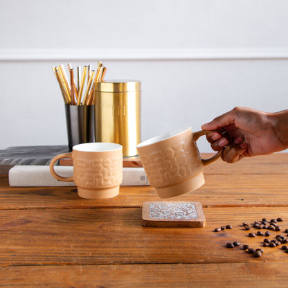 TerraCraft Collection Desert Dune Mug (Beige) – 380 ml