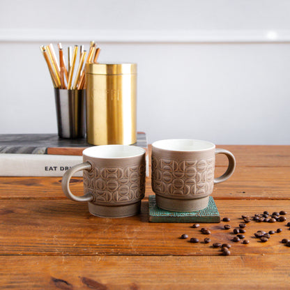 TerraCraft Collection Mocha Earth Mug (Brown) – 380 ml