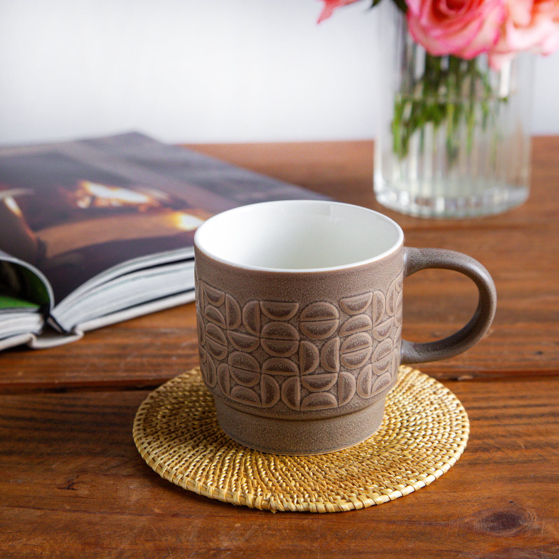 TerraCraft Collection Mocha Earth Mug (Brown) – 380 ml