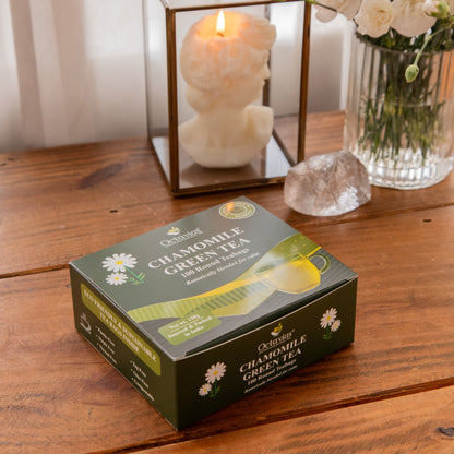 Octavius Chamomile Green Tea – 100 Round Teabags
