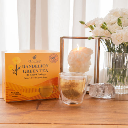 Octavius Dandelion Green Tea – 100 Round Teabags