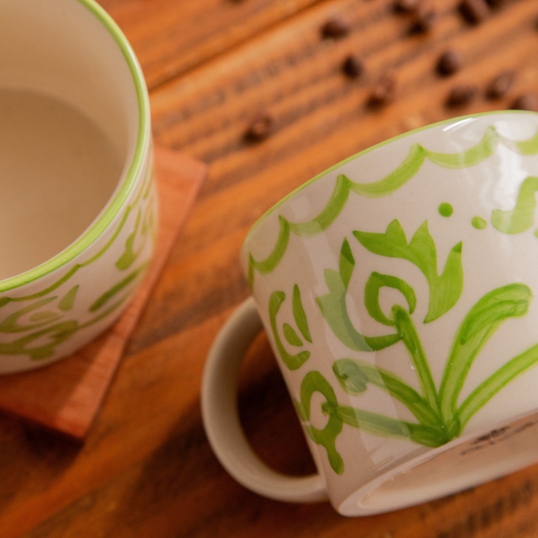 Meadow Bloom Hand-Painted Ceramic Mug – 425 ml