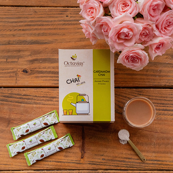 
                  
                    Load image into Gallery viewer, Cardamom Chai Instant Premix 50 Sachets(Economy Pack)
                  
                