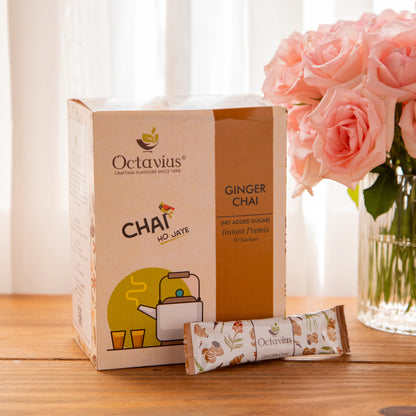 Ginger Chai Instant Premix  ( No added Sugar ) - 50 sachets