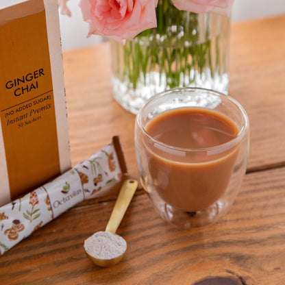 Ginger Chai Instant Premix  ( No added Sugar ) - 50 sachets