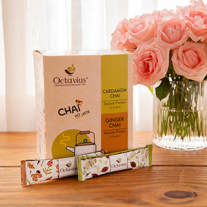 
                  
                    Load image into Gallery viewer, 2 in 1 Instant Premix - Ginger and Cardamom 50 Sachets (Economy Pack)
                  
                