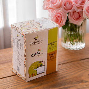 
                  
                    Load image into Gallery viewer, 2 in 1 Instant Premix - Ginger and Cardamom 50 Sachets (Economy Pack)
                  
                