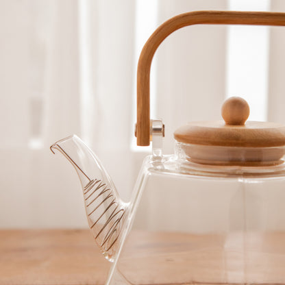 Octavius Facet Brew Borosilicate Glass Kettle – 1500 ml