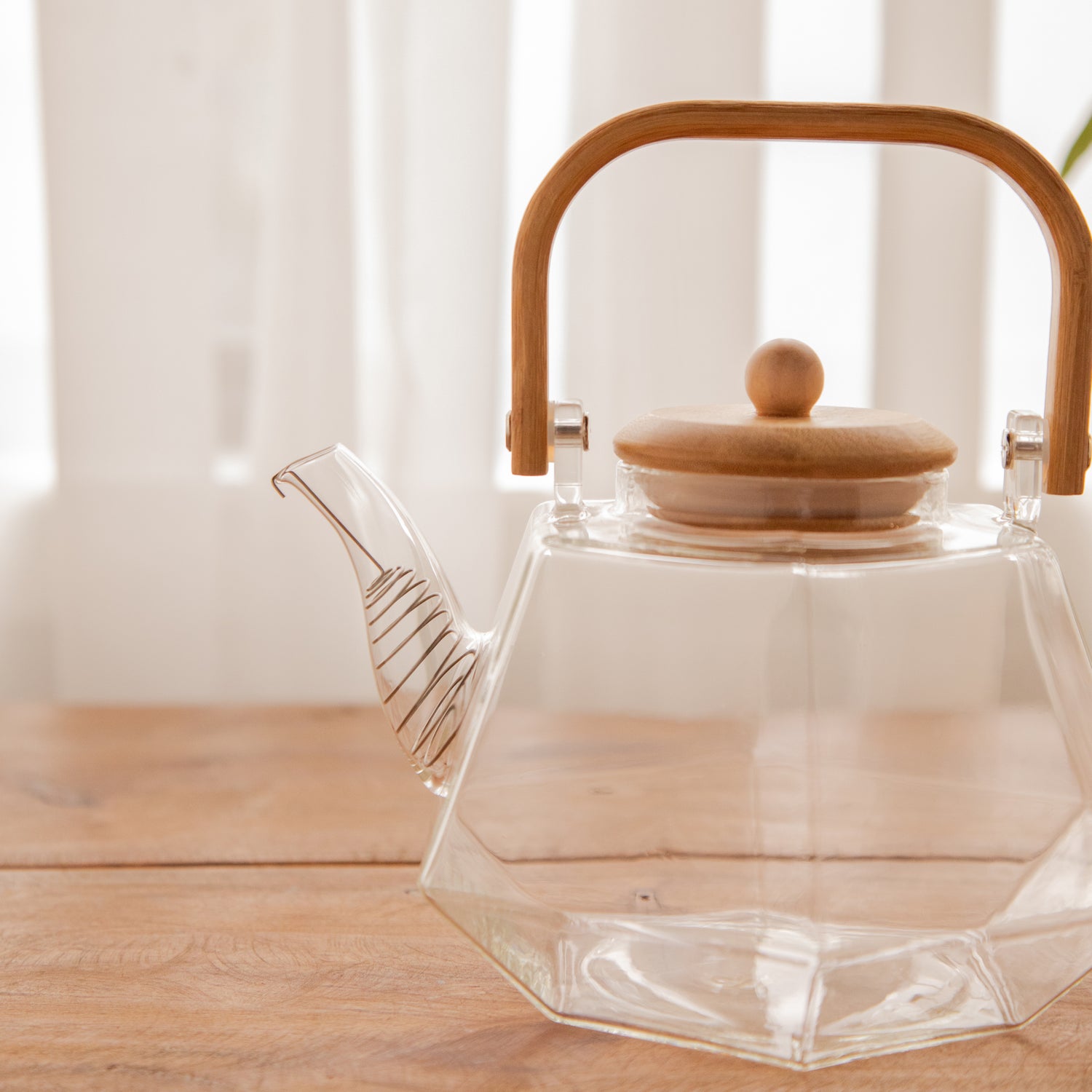 Octavius Facet Brew Borosilicate Glass Kettle – 1500 ml