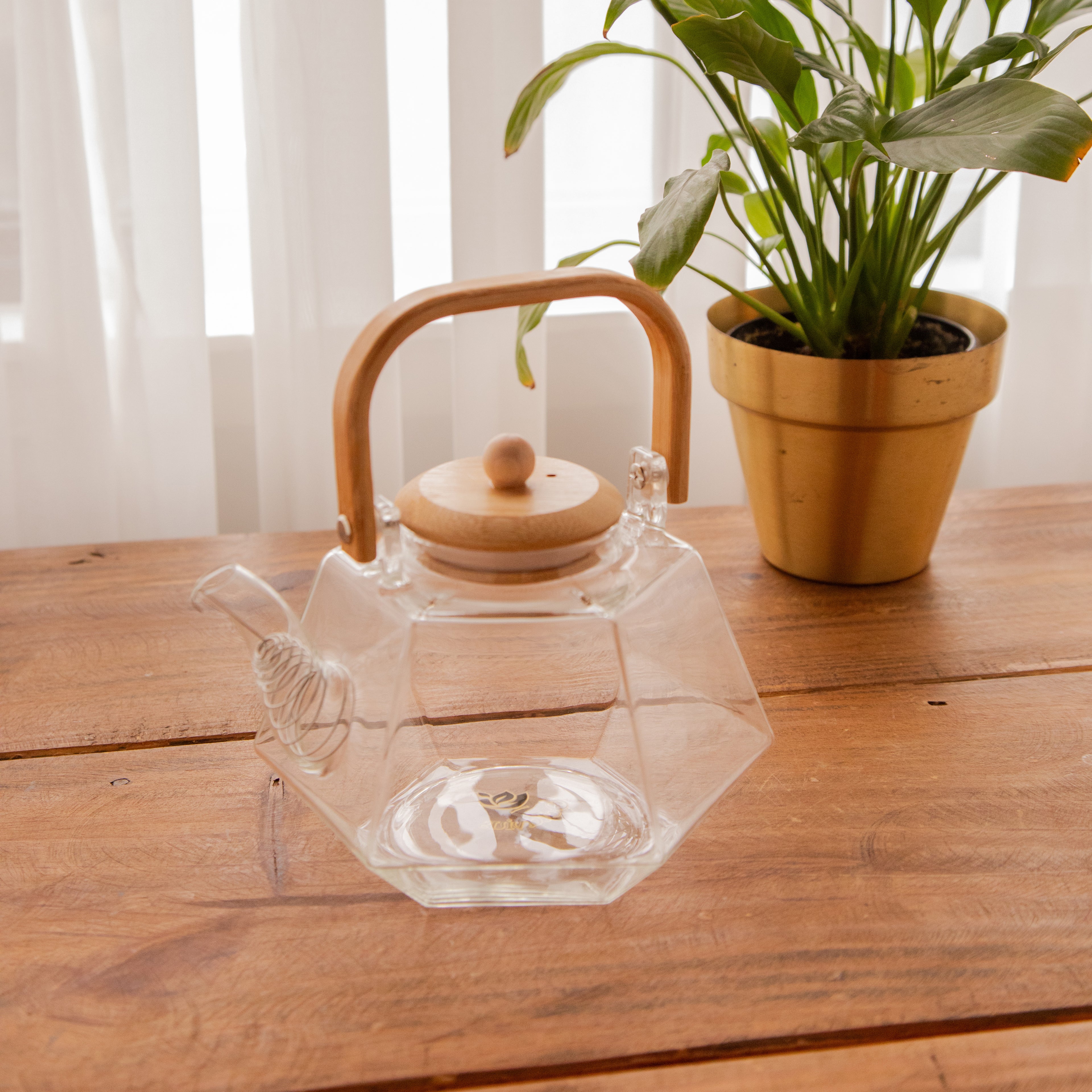 Octavius Facet Brew Borosilicate Glass Kettle – 1500 ml