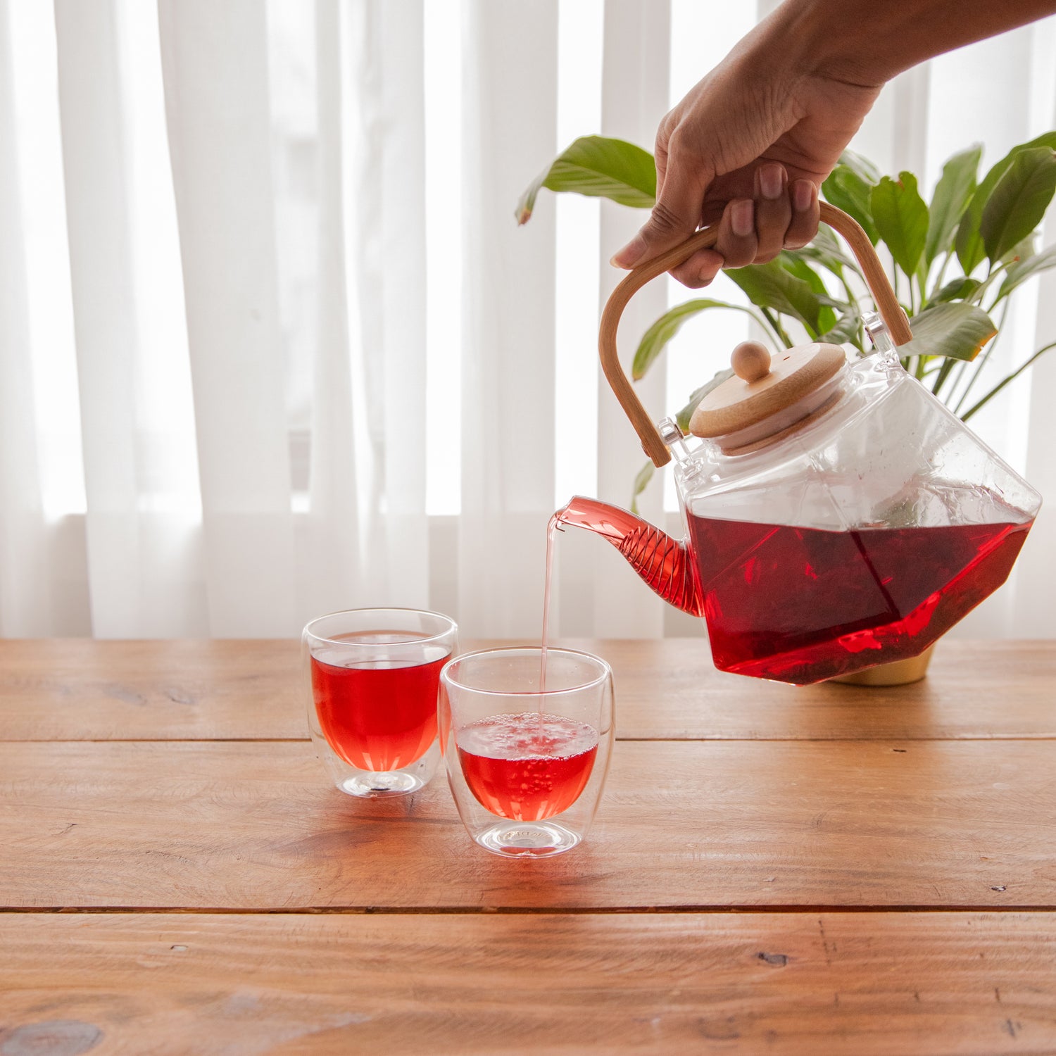 Octavius Facet Brew Borosilicate Glass Kettle – 1500 ml